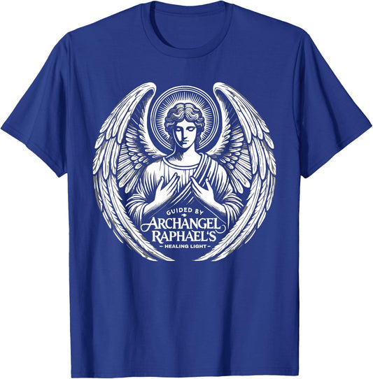 Archangel Raphael Catholic Christianity Guardian Angel T-Shirt - T-Shirt | Royal