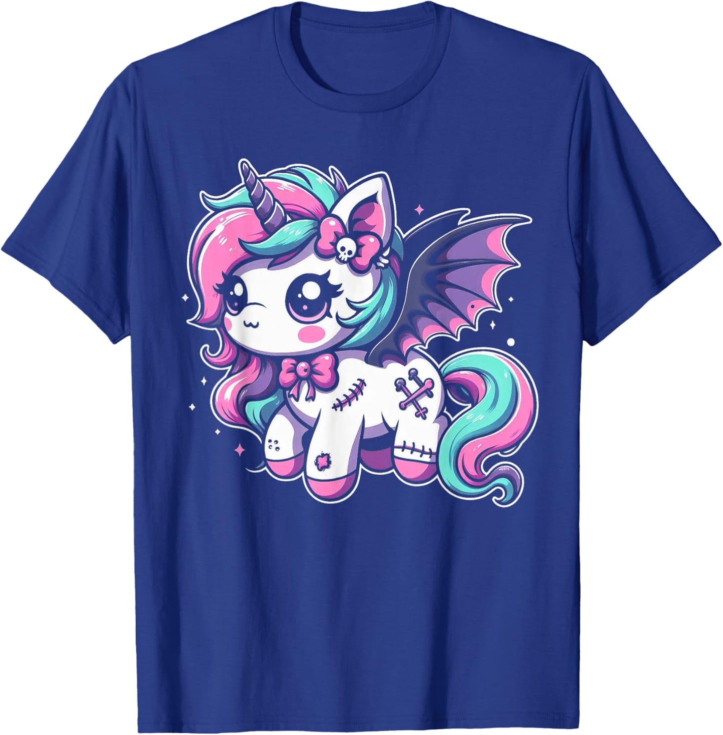 Pastel Goth Unicorn Kawaii Creepy Cute Aesthetic Art T-Shirt - T-Shirt | Royal