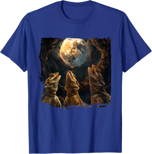 Bearded Dragons Howl At Moon Bearded Dragons Owner T-Shirt - T-Shirt | Royal