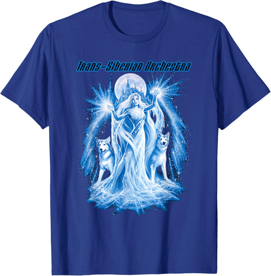 Trans-Siberian Orchestra – Logo Wolves , Blue T-Shirt - T-Shirt | Royal