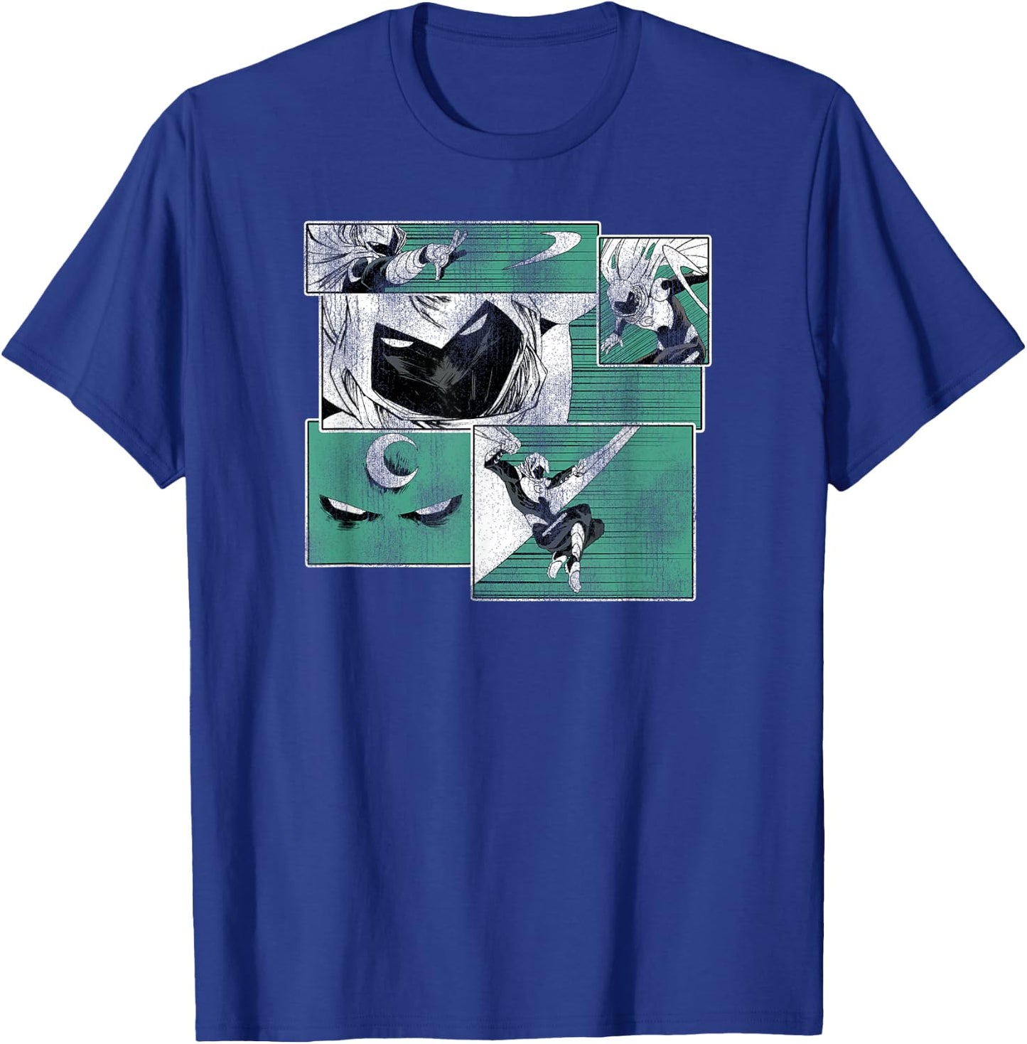 Marvel Moon Knight Graphic Comic Panels T-Shirt - T-Shirt | Royal