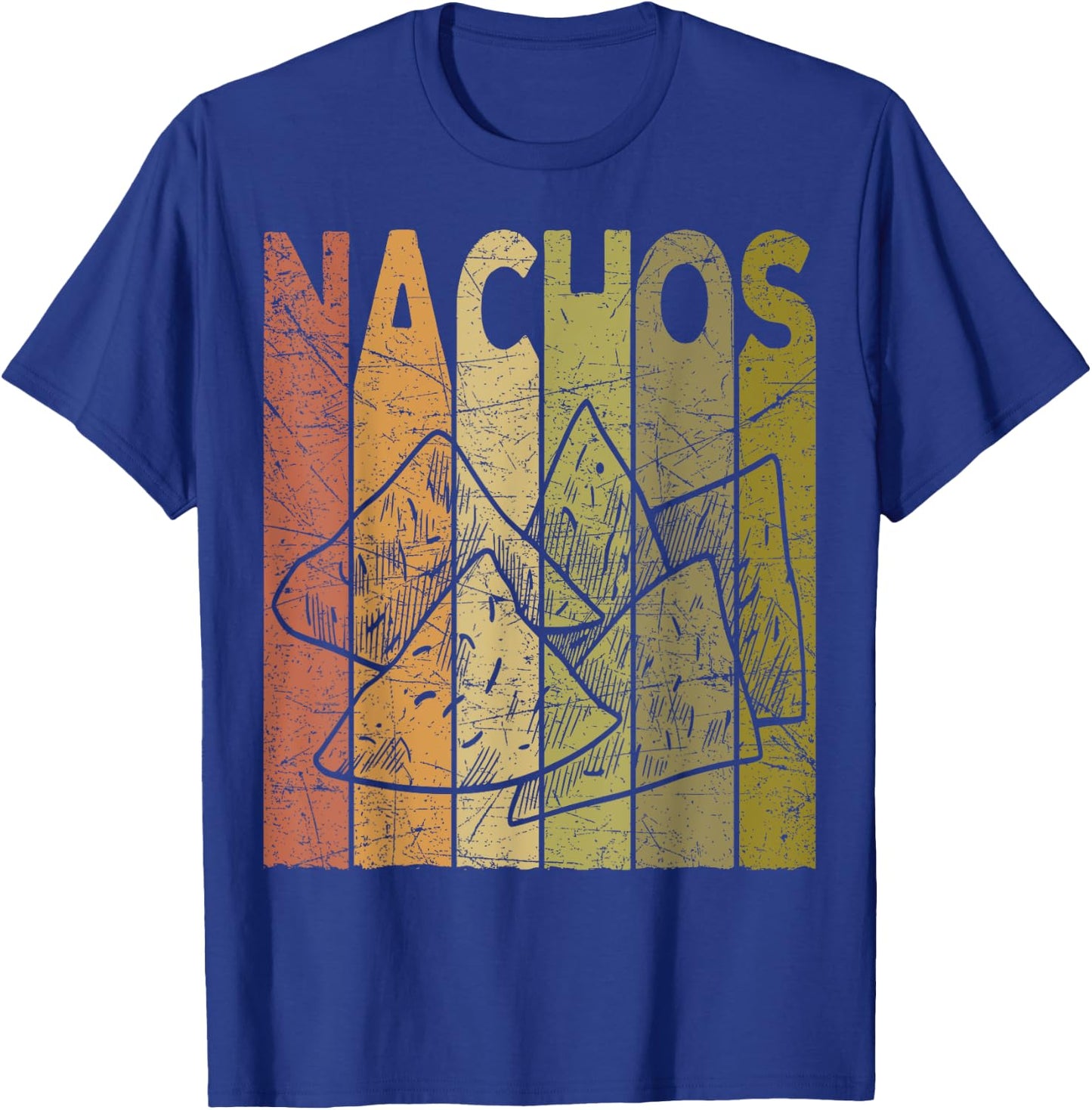 Mexican Nachos Vintage Mexican Food Retro Foodie Nacho T-Shirt - T-Shirt | Royal