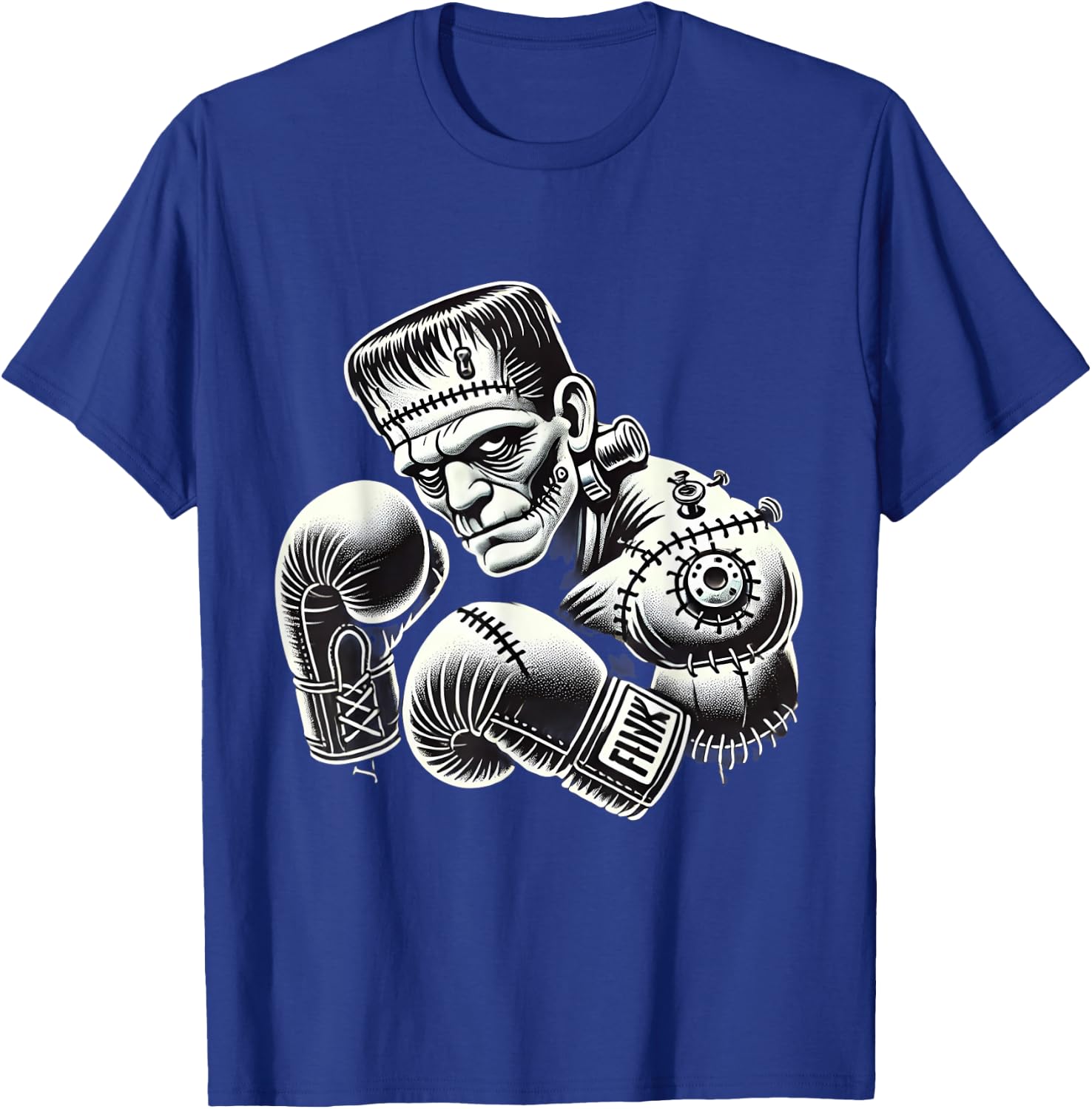 Frankenstein Boxer Funny Halloween Costume Sports Box Boxing T-Shirt - T-Shirt | Royal