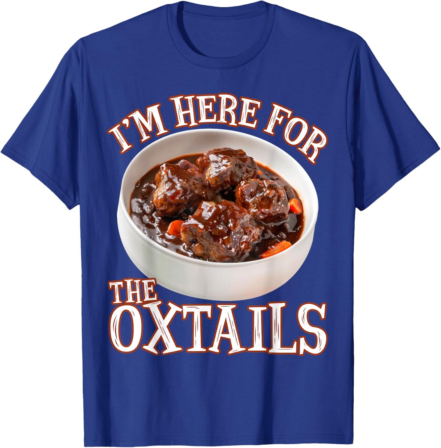 Oxtails Jamaican Food Caribbean Funny T-Shirt - T-Shirt | Royal