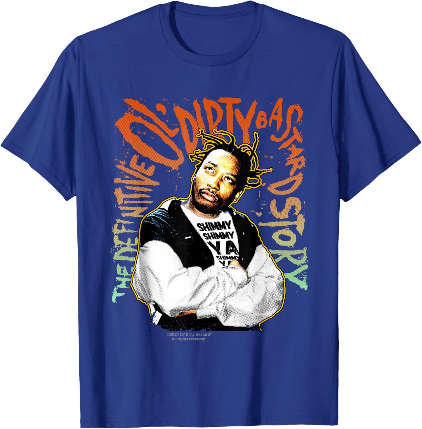 ODB Ol Dirty Ba--ard Shimmy Ya Retro 90s Hip Hop Rap Style T-Shirt - T-Shirt | Royal