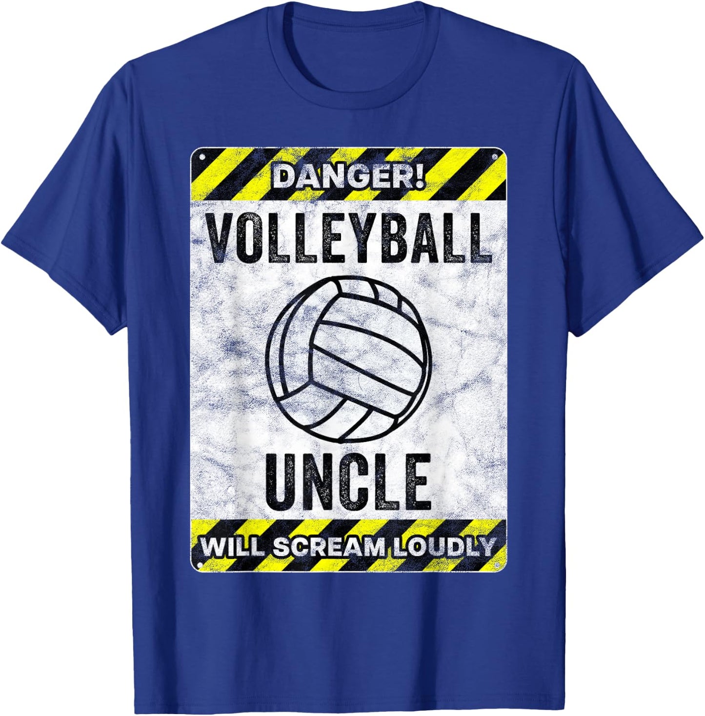 Funny Volleyball Uncle Sign Volleyball Uncle T-Shirt - T-Shirt | Royal