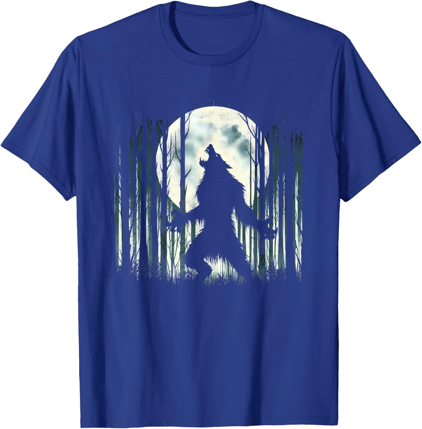 Werewolf Howling At Full Moon - Alpha Wolf Meme Literally Me T-Shirt - T-Shirt | Royal