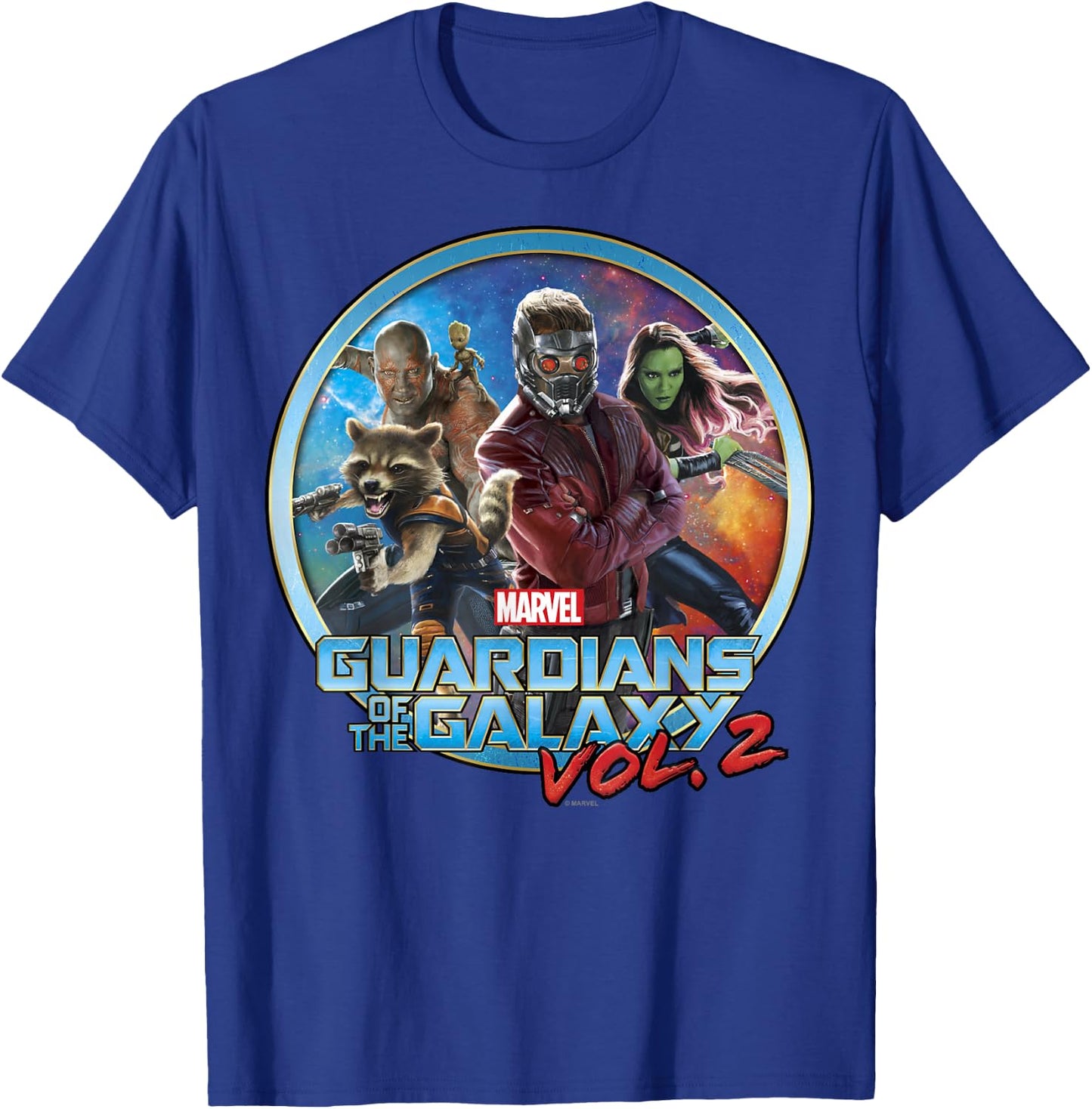 Marvel Guardians of The Galaxy Vol 2 Team Up Poster T-Shirt - T-Shirt | Royal