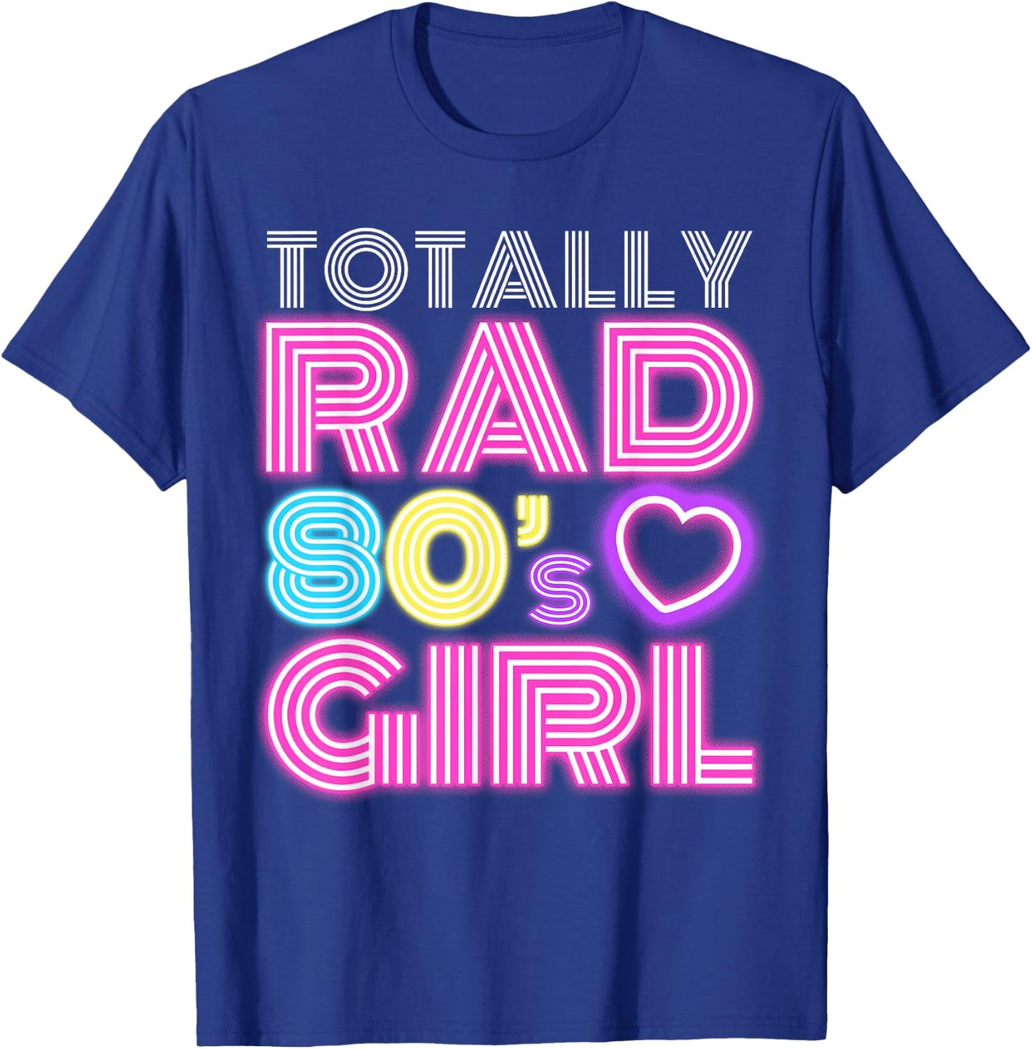 Cool 80s Girl Girls Kids Throwback Eighties Lovers T-Shirt - T-Shirt | Royal
