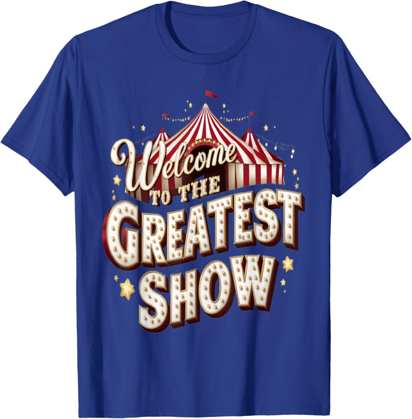 Circus Party Clown Lion Fire Ring Acrobat Funny T-Shirt - T-Shirt | Royal