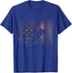 American Flag Snowmobile Apparel - Snowmobile T-Shirt - T-Shirt | Royal