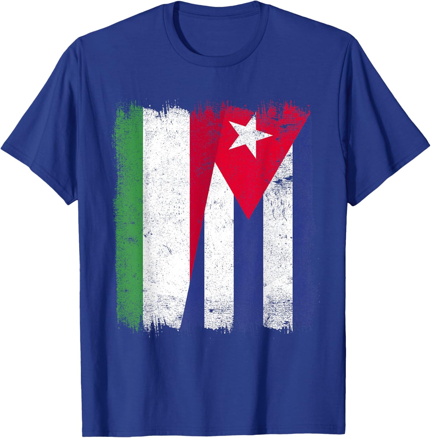 Hungary Cuba Half Flag Hungarian Cuban Heritage T-Shirt - T-Shirt | Royal