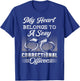 Correctional Officer Girl Girlfriend Wife My Heart Belongs T-Shirt - T-Shirt | Royal
