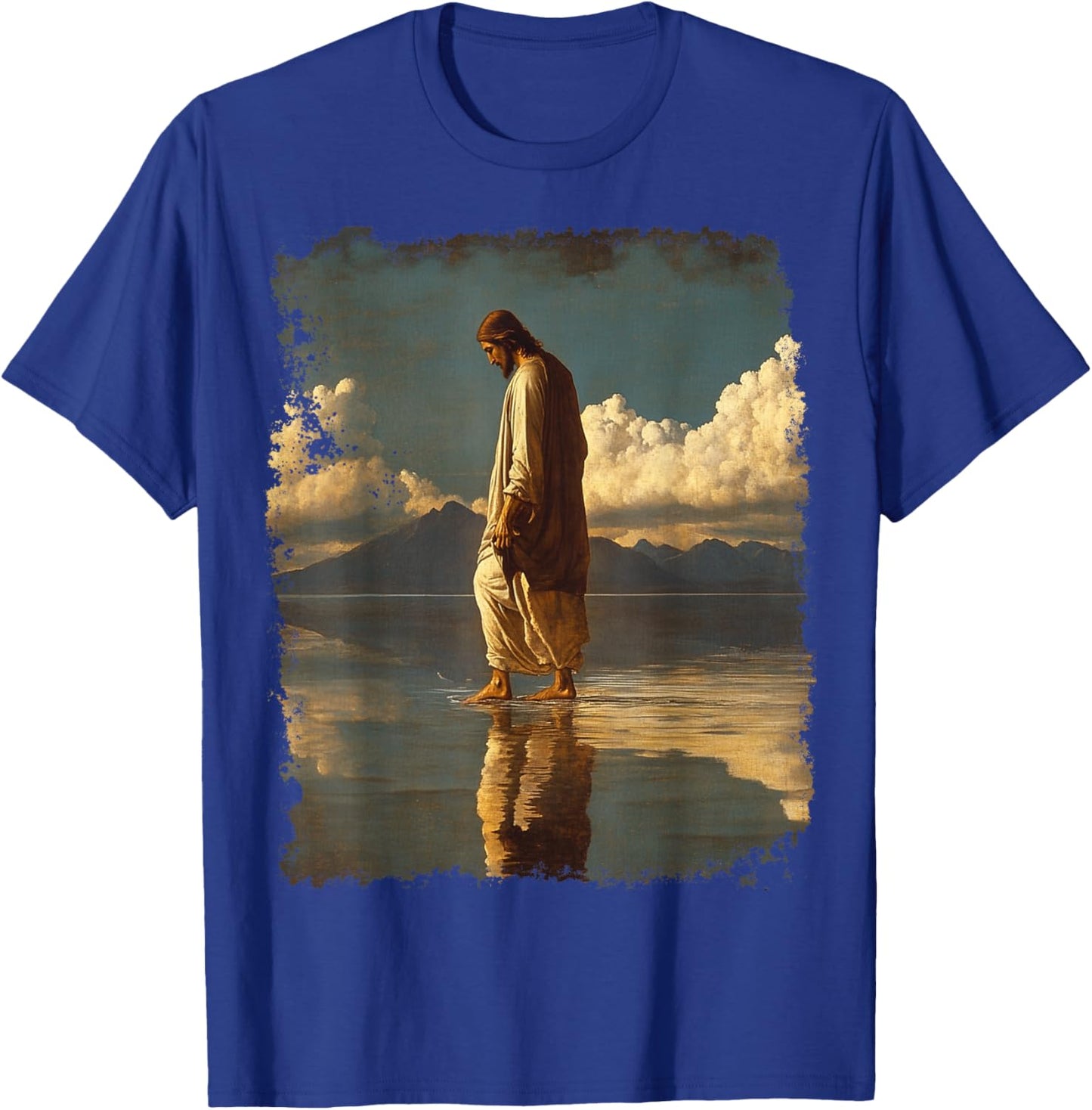 Jesus Christ Design T-Shirt - T-Shirt | Royal