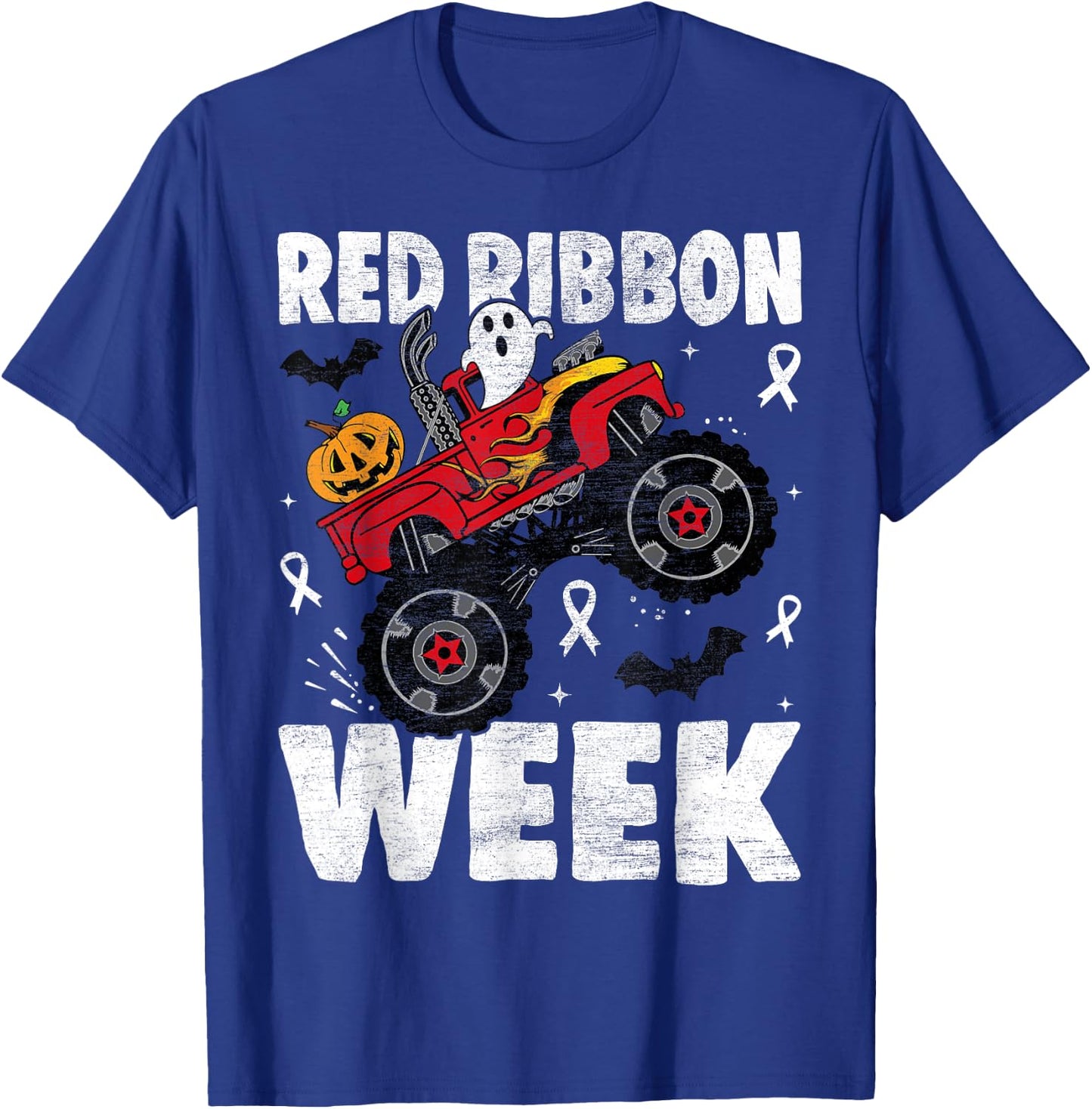 Red Ribbon Week Awareness Halloween Women Men Toddler Kids T-Shirt - T-Shirt | Royal