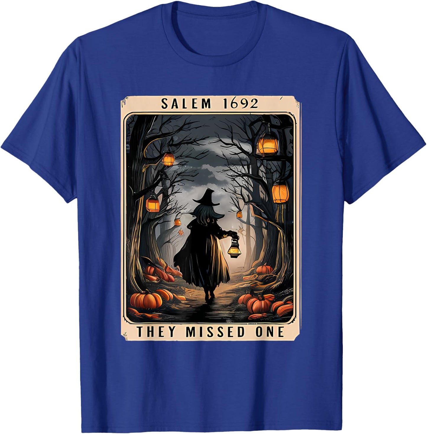 Salem 1692 Halloween Witch They Missed One Tarot Card Women T-Shirt - T-Shirt | Royal