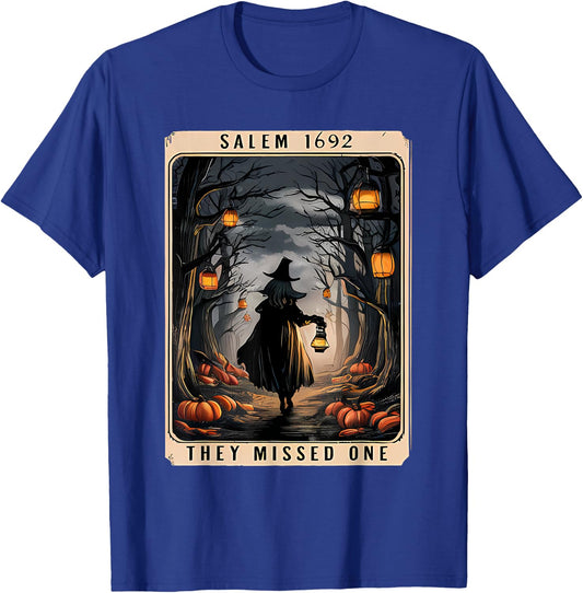 Salem 1692 Halloween Witch They Missed One Tarot Card Women T-Shirt - T-Shirt | Royal