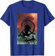 Aliens Iconic Xenomorph Around Destruction Big Chest Poster T-Shirt - T-Shirt | Royal
