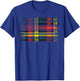 Clan Buchanan American Flag Scottish Tartan T-Shirt - T-Shirt | Royal