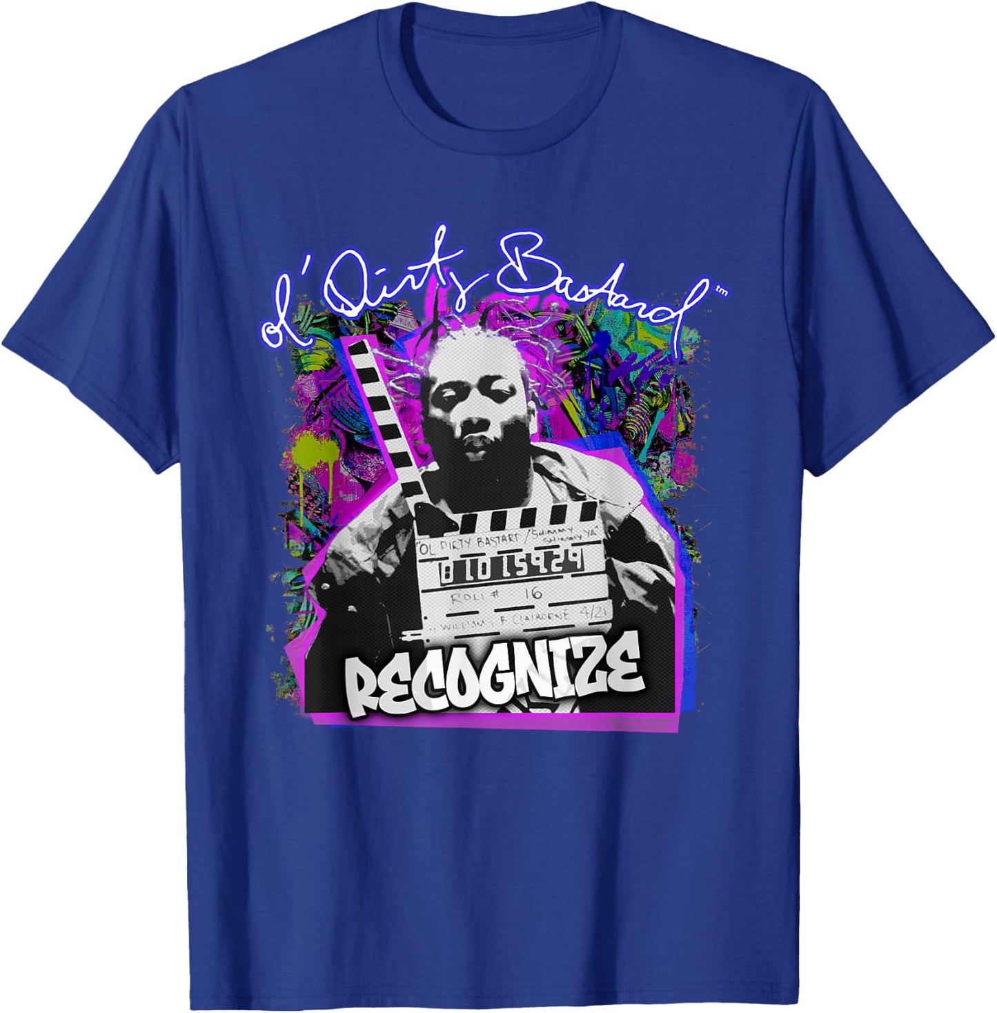 ODB Ol Dirty Ba--ard Recognize Graff Vintage Hip Hop Rap T-Shirt - T-Shirt | Royal