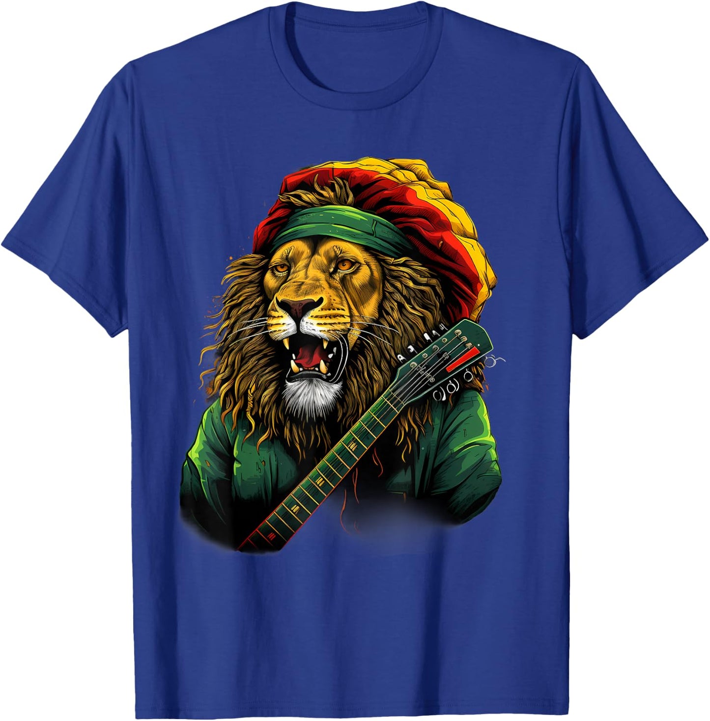 Rasta Reggae Lion Rastafarian Pride Rasta Roots Rastafari T-Shirt - T-Shirt | Royal