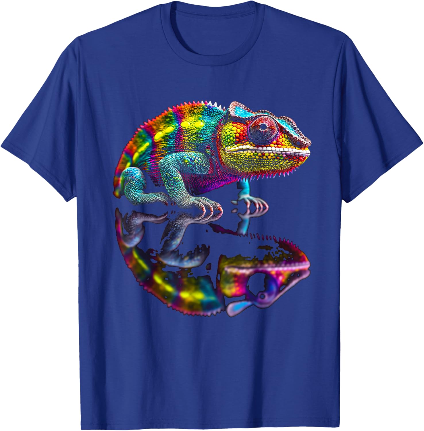 Chameleon Animal Graphic Illustration Chameleon T-Shirt - T-Shirt | Royal