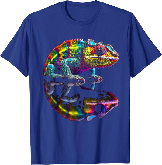 Chameleon Animal Graphic Illustration Chameleon T-Shirt - T-Shirt | Royal