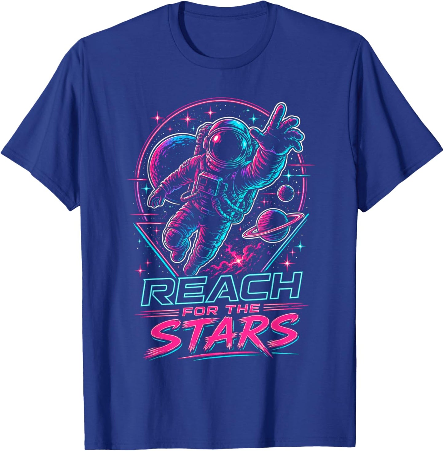 Reach for The Stars Student Teacher Growth Mindset Student T-Shirt - T-Shirt | Royal