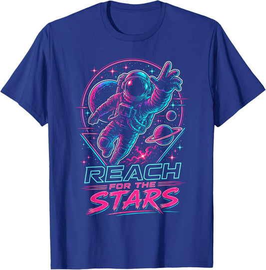 Reach for The Stars Student Teacher Growth Mindset Student T-Shirt - T-Shirt | Royal
