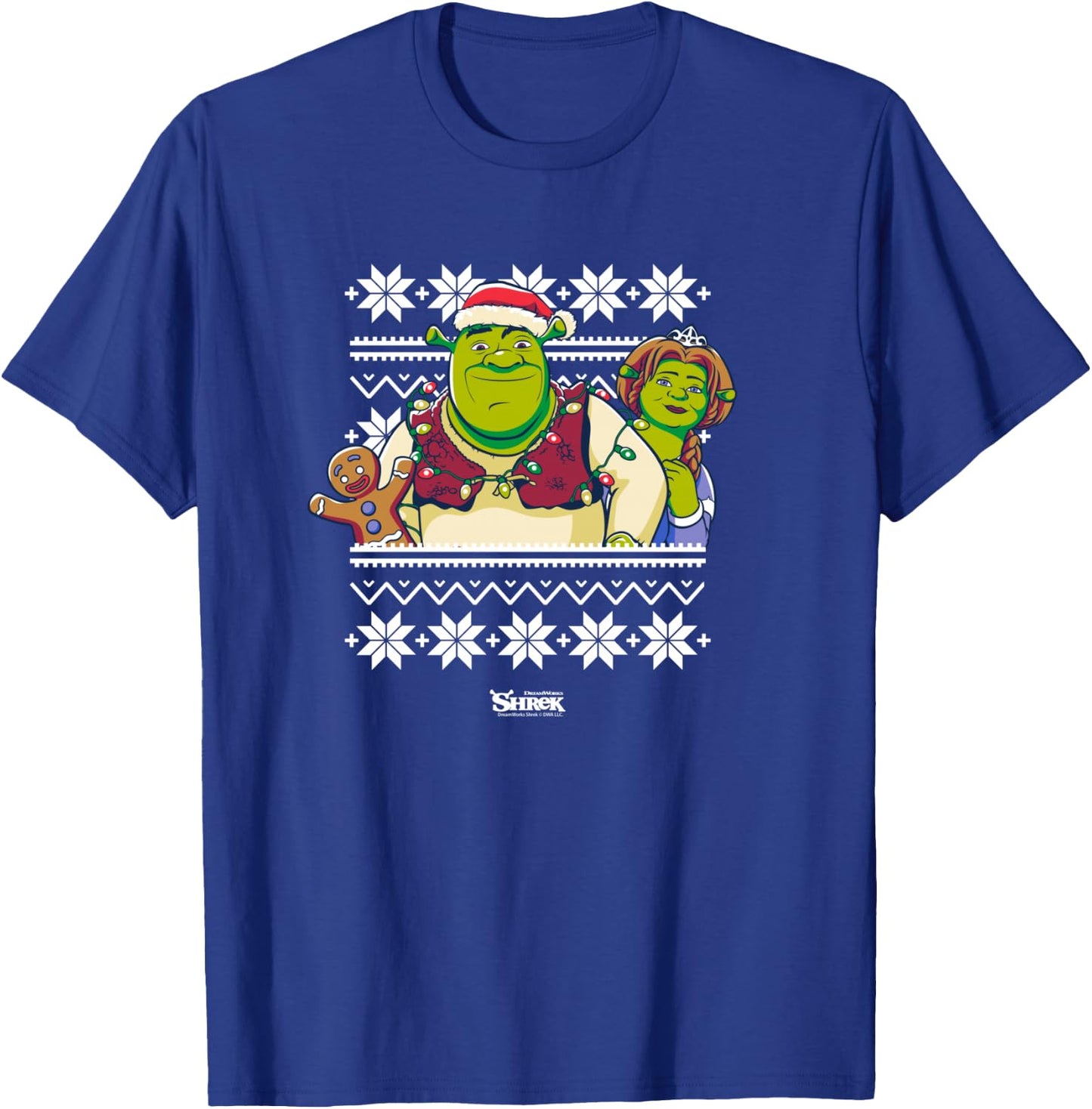 Shrek And Fiona Ugly Sweater T-Shirt - T-Shirt | Royal