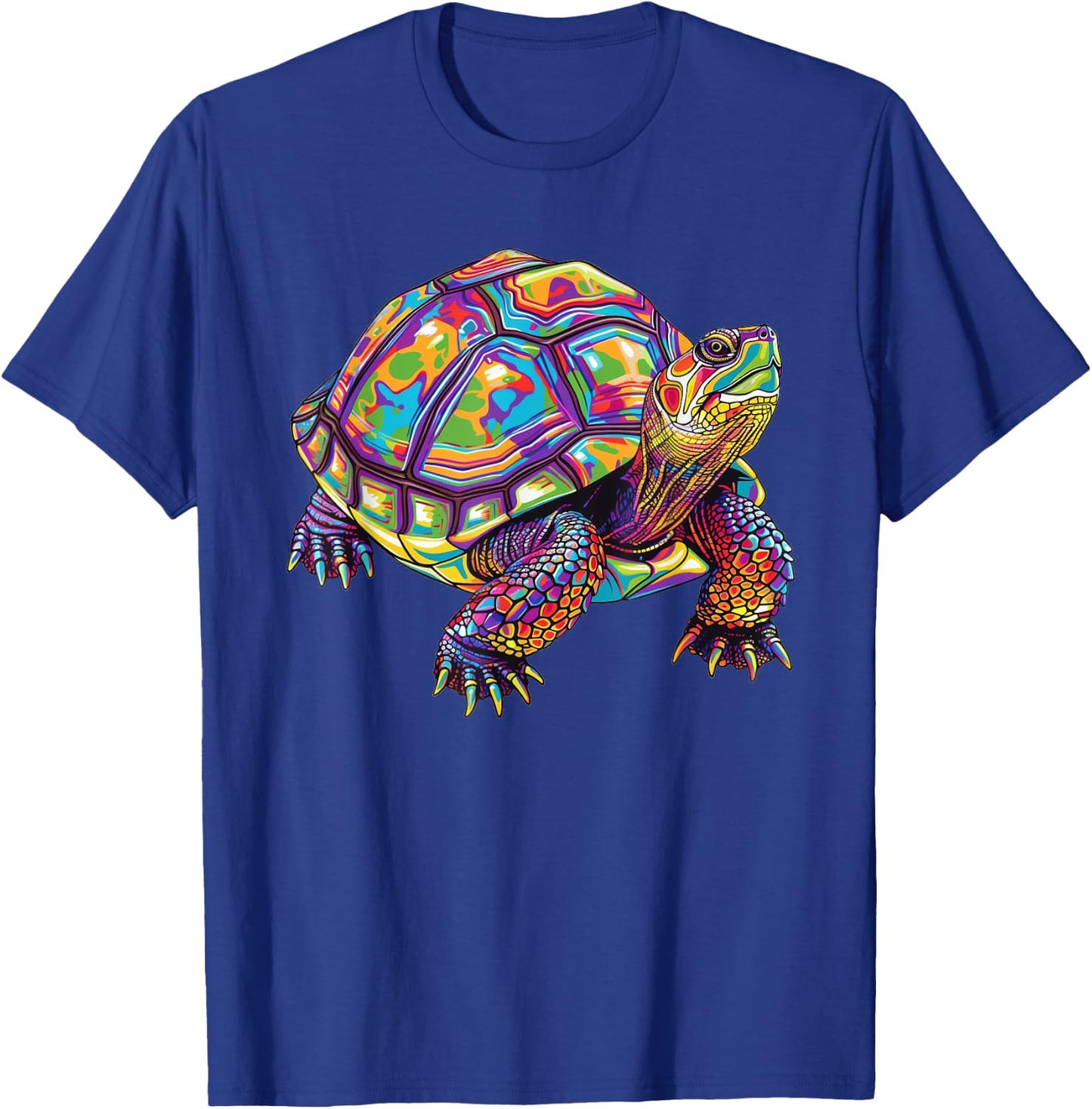 Eastern Box Turtle Psychedelic T-Shirt - T-Shirt | Royal