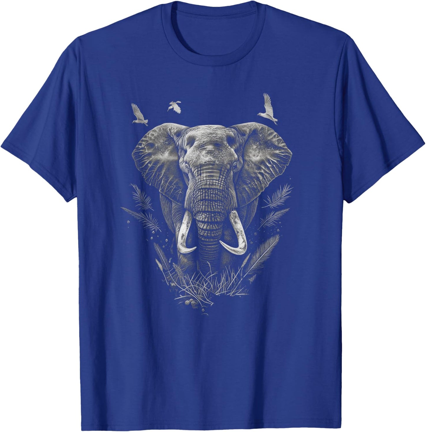 Elephant Lovers Funny For Man Woman Birds Lover T-Shirt - T-Shirt | Royal