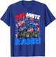 Red White Rawr T-Rex Monster Truck 4th of July Patriotic Boy T-Shirt - T-Shirt | Royal
