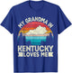 My Grandma In Kentucky Loves Me Retro Kentucky Grandma T-Shirt - T-Shirt | Royal
