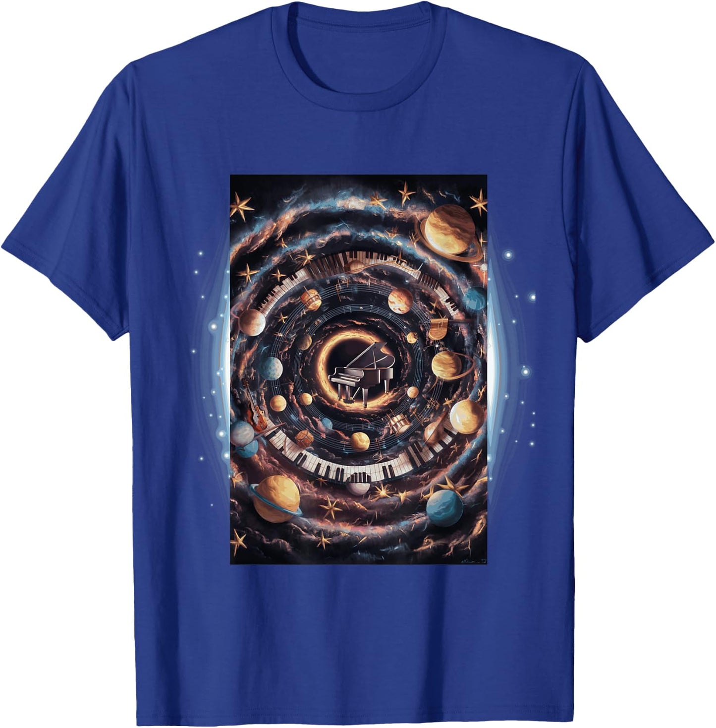 Galactic Music Symphony Cosmos T-Shirt - T-Shirt | Royal