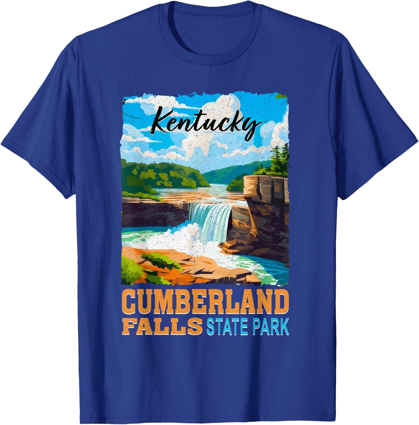 Cumberland Falls State Park Kentucky Hiking Vacay T-Shirt - T-Shirt | Royal
