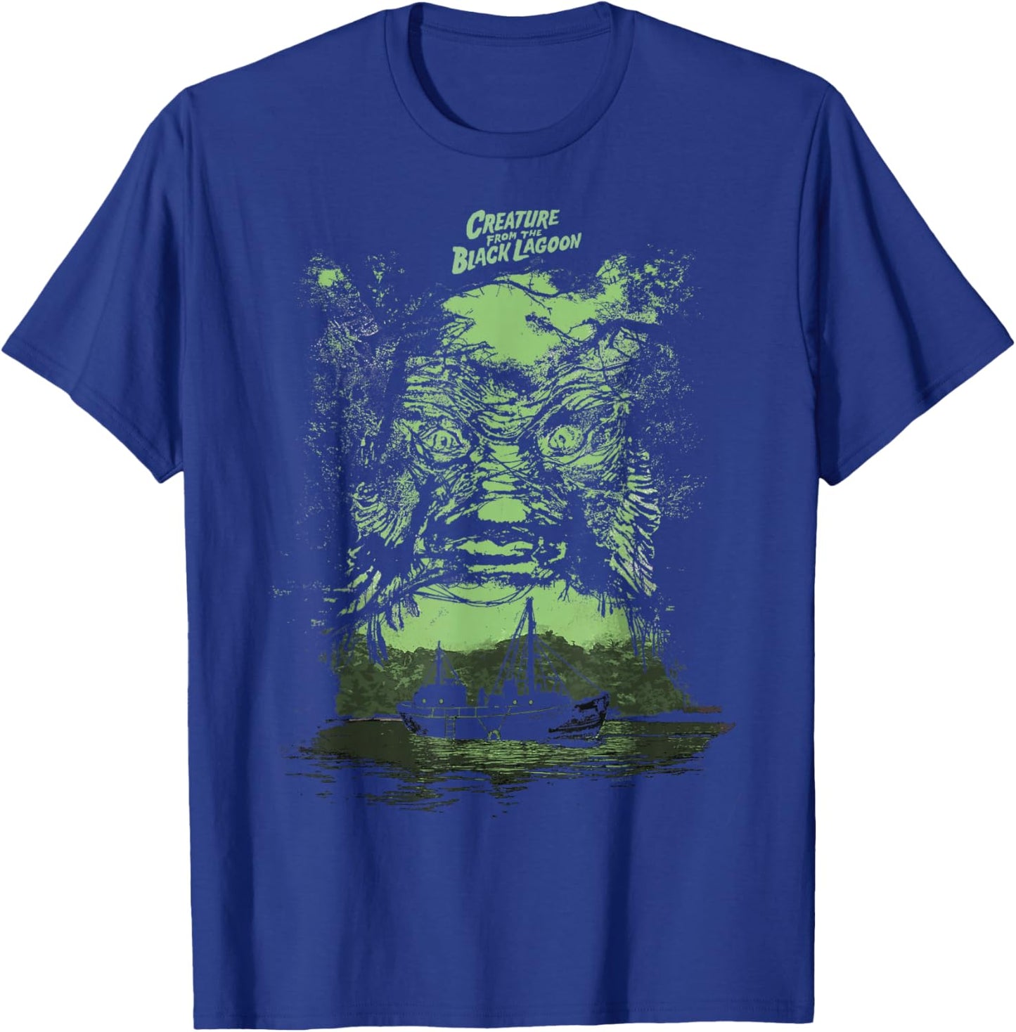 Universal Monsters Creature from The Black Lagoon Illusion T-Shirt - T-Shirt | Royal