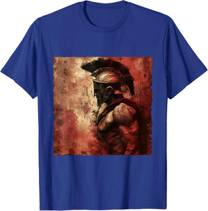 Sparta Spartan Fighter Helmet Greeks Leonidas Sparta T-Shirt - T-Shirt | Royal