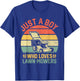 Just A Boy Who Loves Lawn Mower Toddlers Farm Mowing Lovers T-Shirt - T-Shirt | Royal