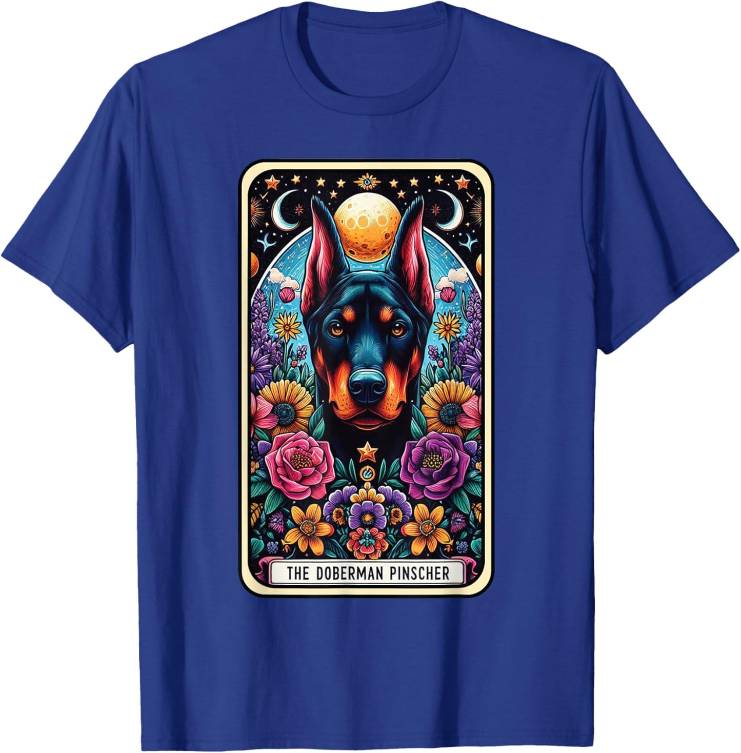 The Doberman Pinscher Tarot Card Dog T-Shirt - T-Shirt | Royal