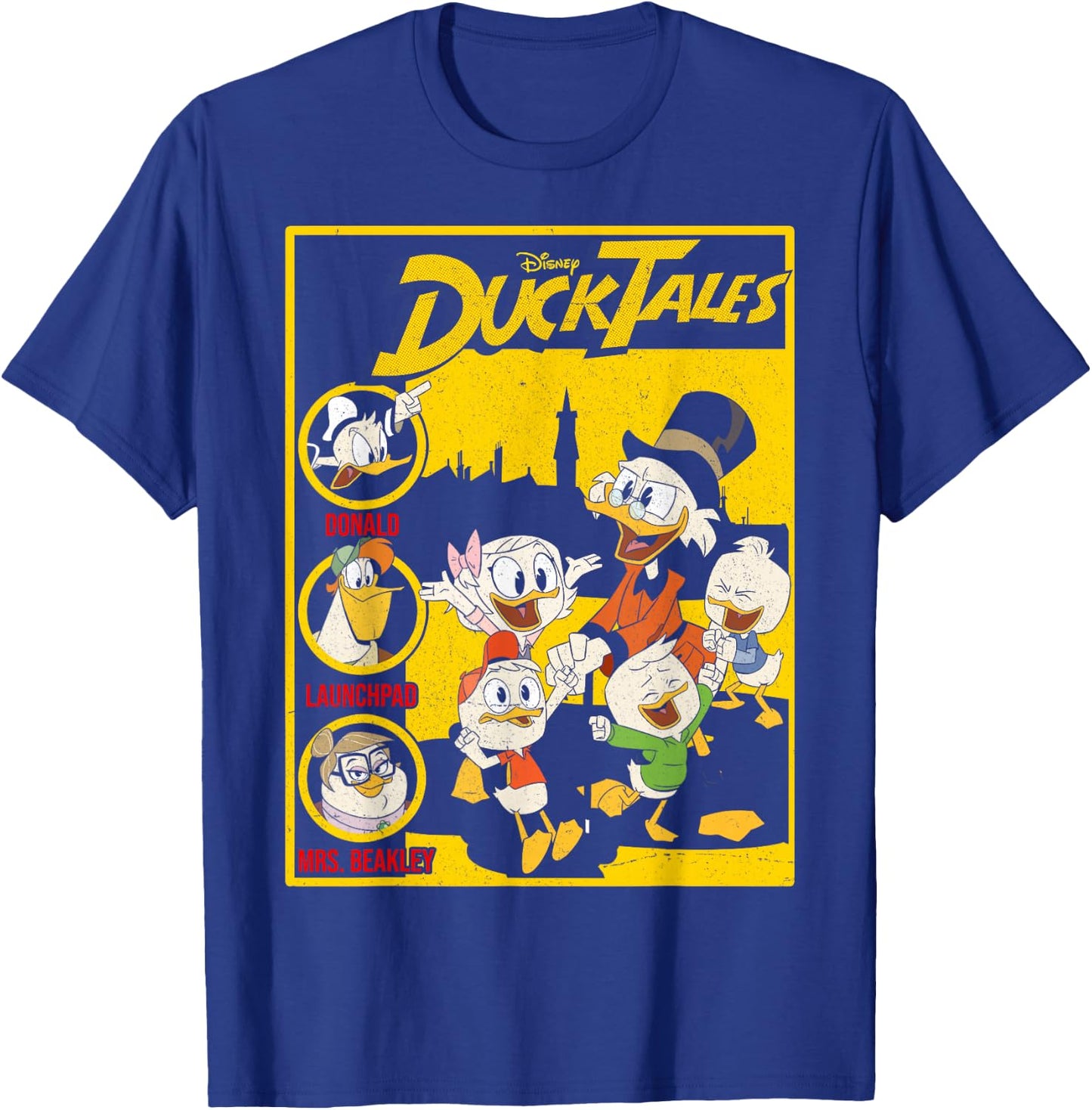 Disney DuckTales Comic Book Cover Small T-Shirt - T-Shirt | Royal