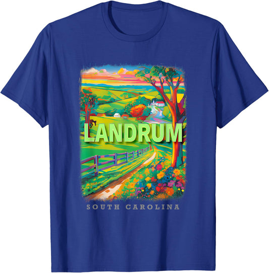 Landrum South Carolina SC Horse Country SD704 T-Shirt - T-Shirt | Royal