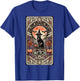 Vintage Gothic The Witch Black Cat Tarot Card Halloween 2024 T-Shirt - T-Shirt | Royal