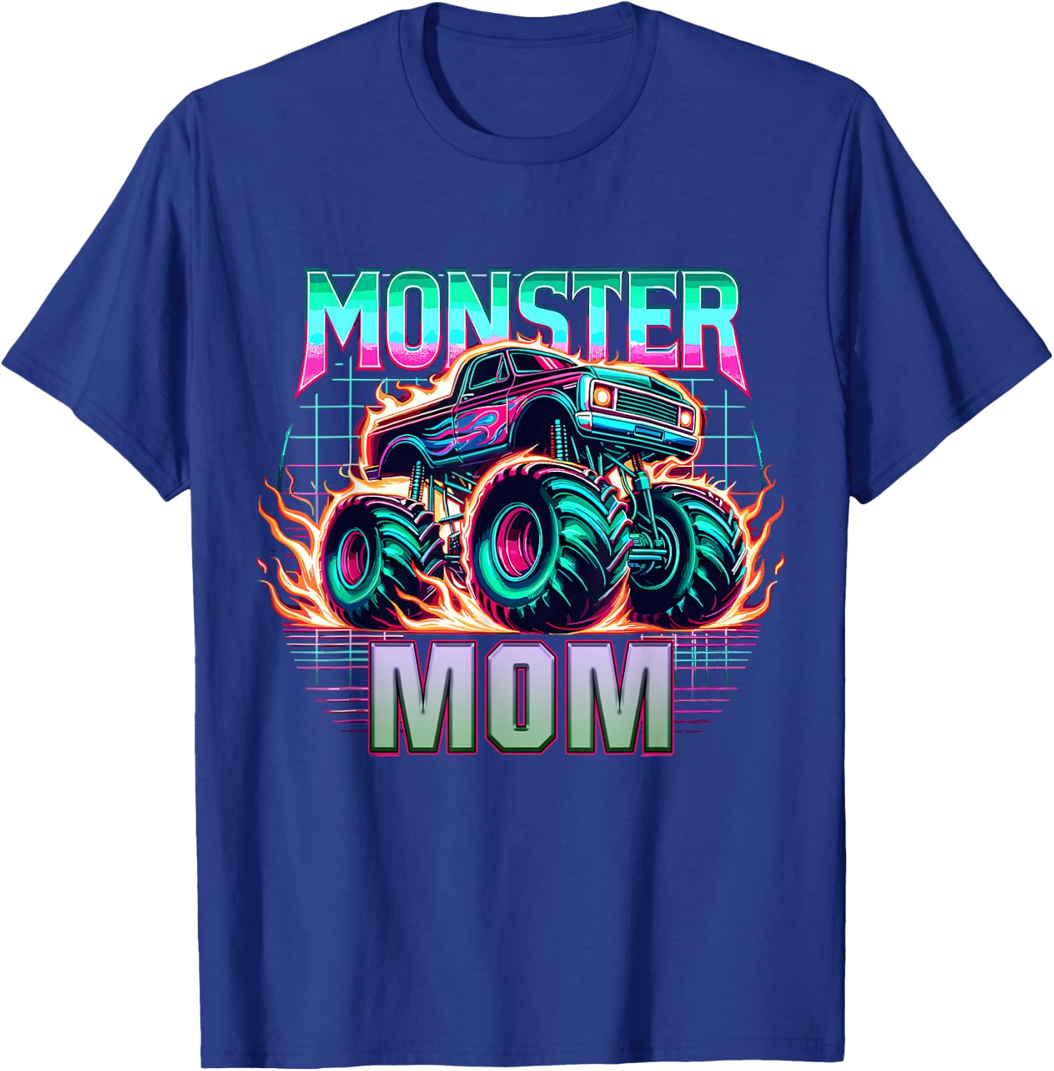 Monster Truck Mom Monster Truck Are My Jam Truck Lovers T-Shirt - T-Shirt | Royal