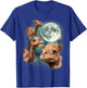 Three Camels Moon | 3 Dromedary Camels Under A Desert Moon T-Shirt - T-Shirt | Royal