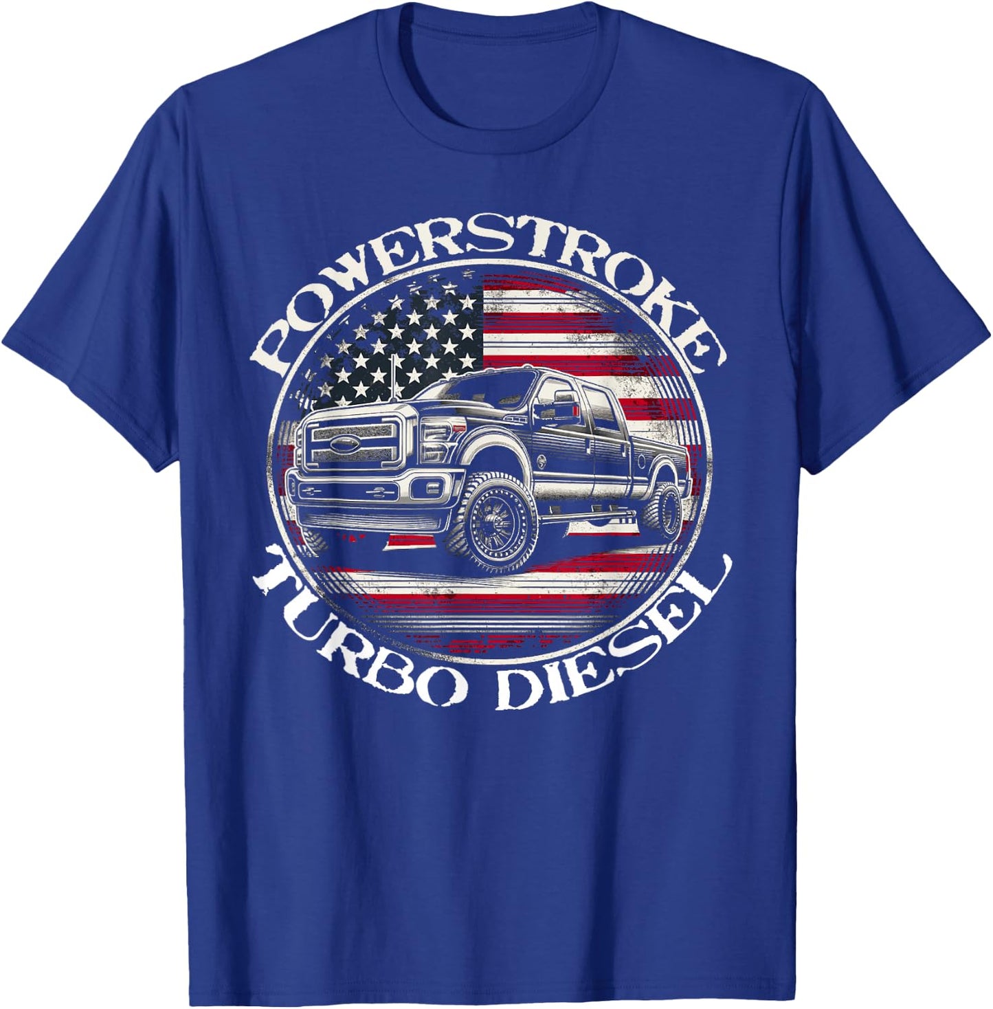 Diesel Power Stroke Coal Rolling Turbo Diesel Truck T-Shirt - T-Shirt | Royal