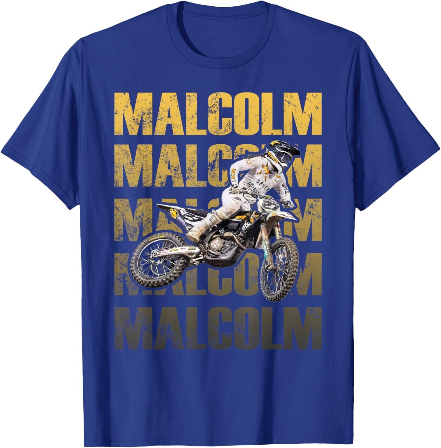 Vintage MS27 Motocross Motorcycle Father's Day T-Shirt - T-Shirt | Royal