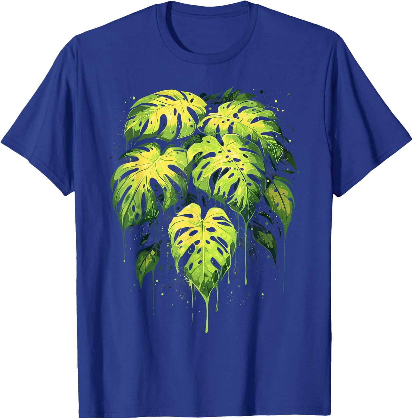 Monstera Deliciosa Plant Lover Lady Daddy Botanical T-Shirt - T-Shirt | Royal