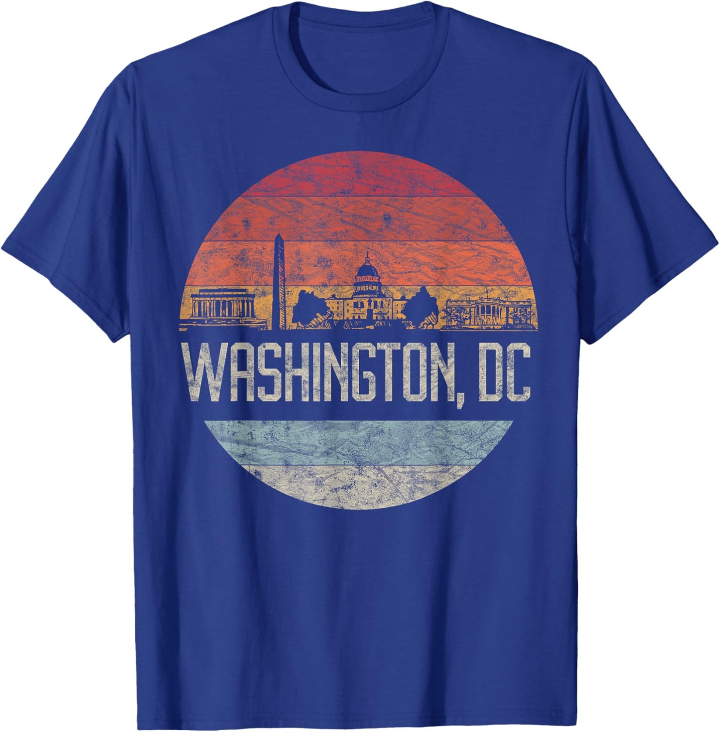Washington D.C.Vacation Cherry Blossom White House Capitol T-Shirt - T-Shirt | Royal
