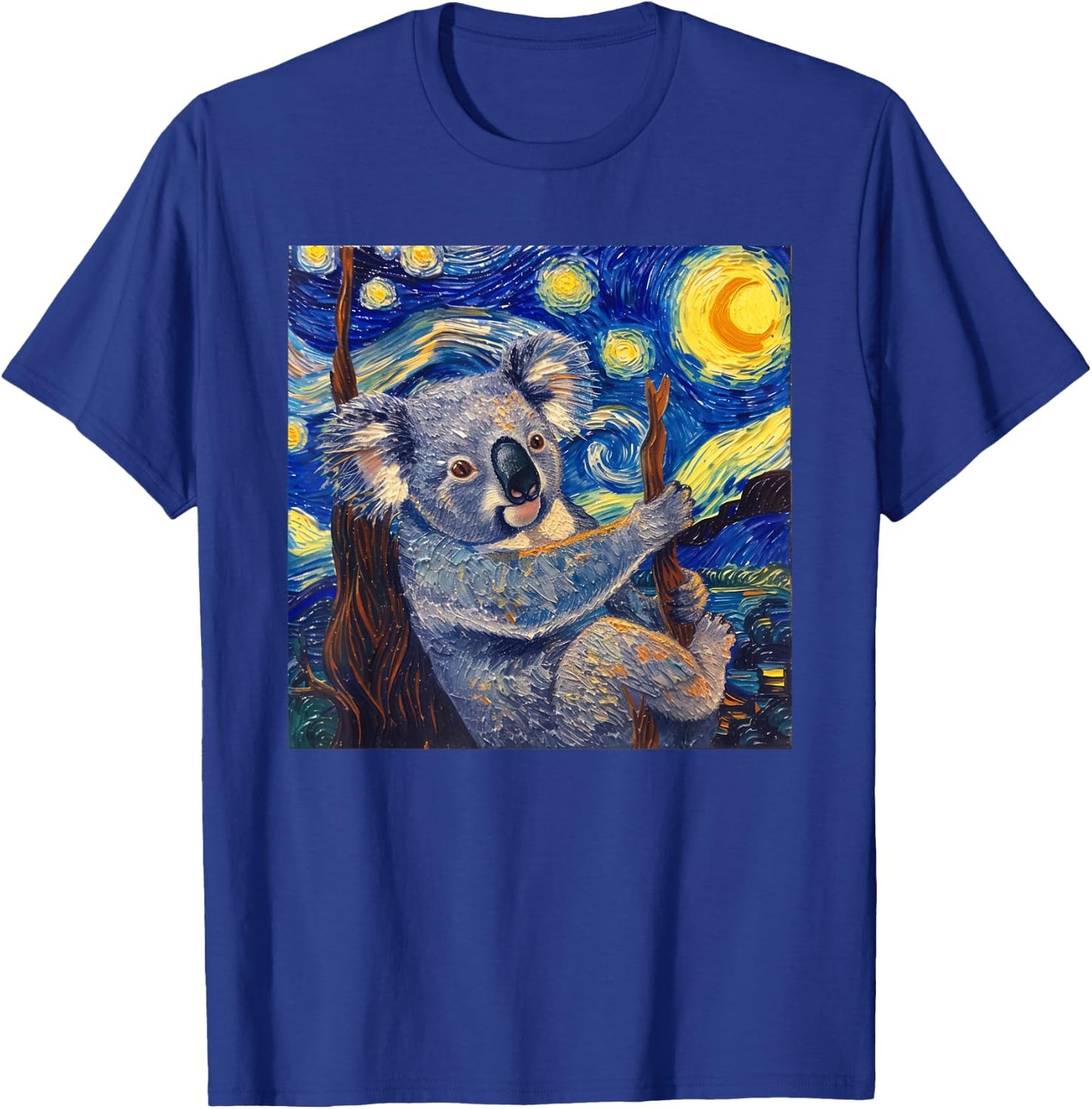 Koala Van Gogh Style Starry Night T-Shirt - T-Shirt | Royal